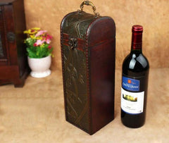 Archaistic Portable Wood Wine Box